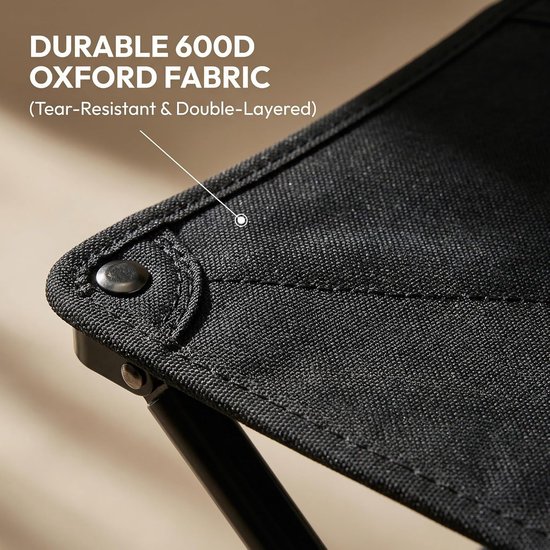 Opvouwbare kruk - Opvouwbaar en stabiel met draagtas, 33 * 33 * 33 cm, perfect voor picknicks, vissen en spelletjes (1, L) van Merkloos — afbeelding 2