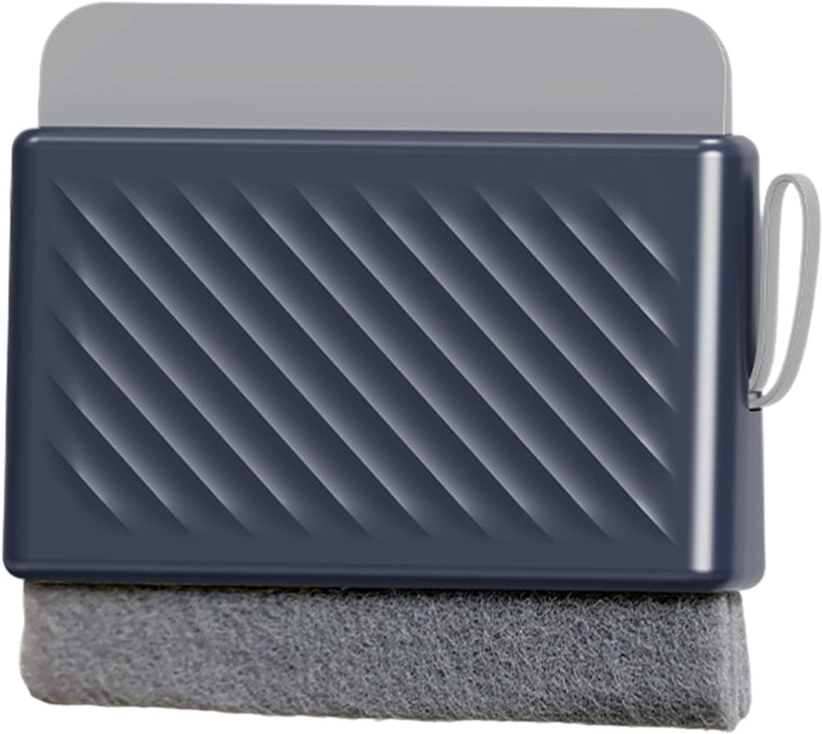 Raamwisser - Doucheglas Wisser - Streeploos Reinigen - Dubbele Borstelkop - 14 x 12.4 cm - Blauw