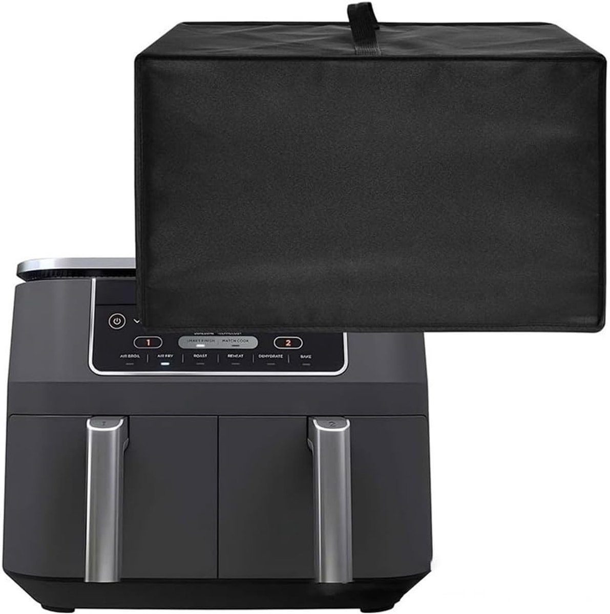 Airfryer Stofhoes Apparaat Beschermer Keuken Organisatie Hittebestendig Waterdicht 49 x 40 x 30 cm Zwart