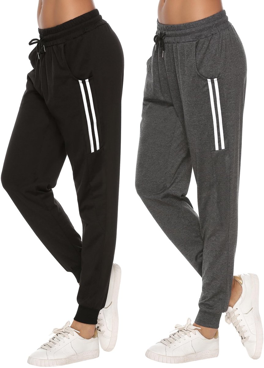 Dailygoods - Joggingbroek Dames - Lange Katoenen Vrijetijds- en Hardloopbroek