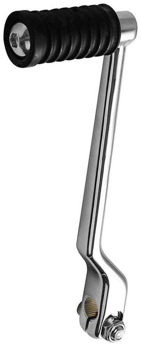 Dailygoods- Versnellingspook Hoes - Pookknop Universeel - Schakelpedaal - Compatibel met Ha-rley Da-vidson - Linksvoor - Zwart+Zilver - Schakelpedalen