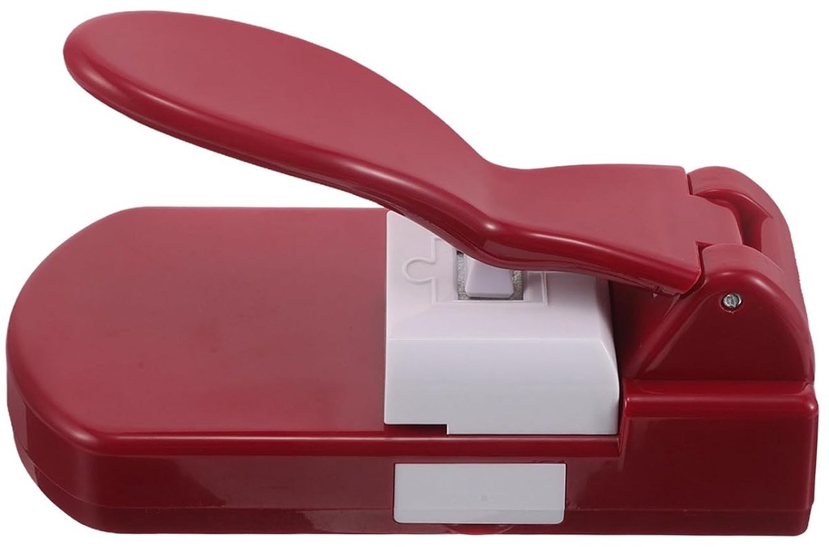 Puzzel Maker - Vormsnijder - Creatief Knutselen - Veilig Voor Kinderen - 21 x 13 x 11 cm - Rood