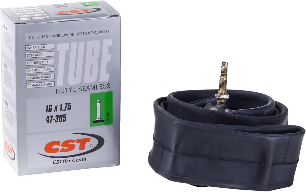 Fietsband Binnenband - Reserveband - Stadsfiets Gebruik - Presta Ventiel - 16 Inch Wiel - Zwart