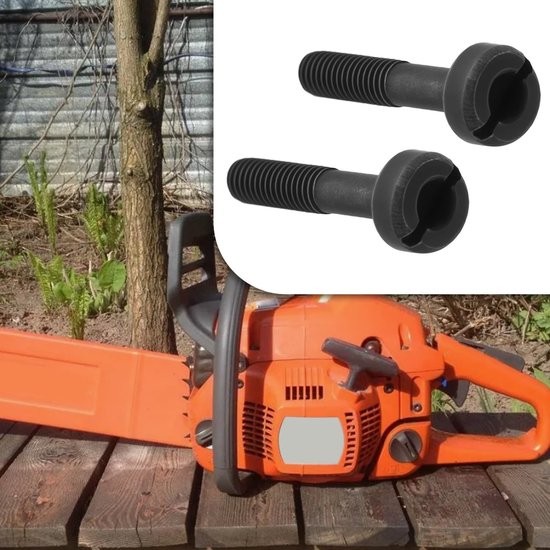 Dailygoods- Schroef Staal - 4 Stuks - Compatibel met Husqvarna 340/345/365/371/372 - Hoge druksterkte - Corrosiebestendig - Stabiliteit en veiligheid - Machine Schroef van Dailygoods — afbeelding 5