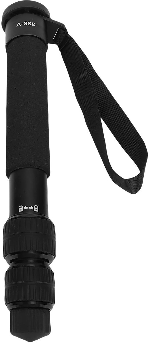 Professionele Monopod voor Camera's van 155 cm - Lichtgewicht Aluminium, 7 Secties, Geschikt voor Reisfotografie en tot 5 kg Belasting