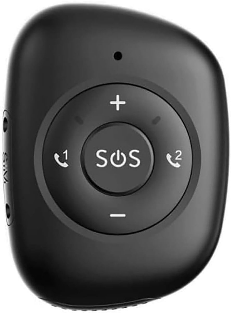 GPS Tracker - Positie Apparaat - Veiligheid Ouderen - Valalarm SOS - 61x45x18 mm - Zwart