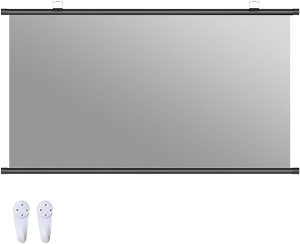Intrekbaar projectiescherm - HD scherm - Thuisbioscoop creëren - Zonder vouwen - 60 inch - Mat