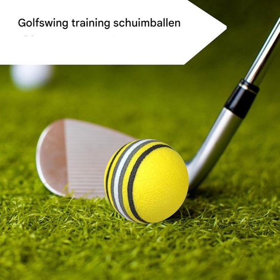 Golfballen 10x - EVA-schuim - Trainingsballen - Warming-up Spullen - Geschikt voor Binnengebruik - Verbeter Swingtechnieken - Sponsgolfbal — afbeelding 5