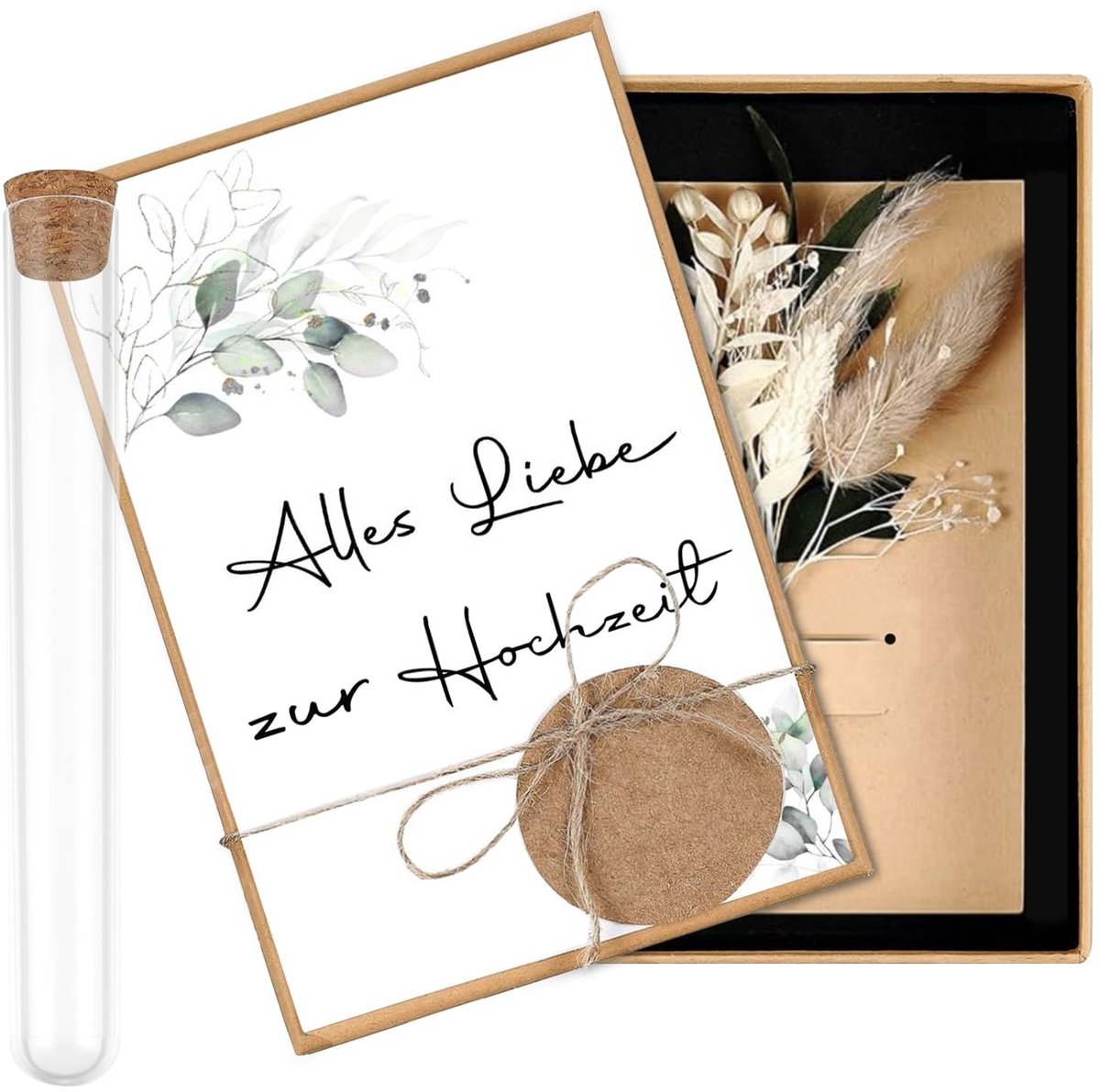 Dailygoods- Huwelijkscadeau Creatieve Set - Geschenkdoos - Wenskaart - Decoratief Reageerb
