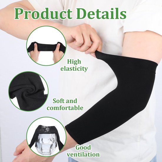 Dailygoods- Tattoo Cover Up Mouw - 2 Paar - Onderarm Mouwen - Compressie Mouwen - Beschermende Mouwen - Nylon - 27x9.5cm - Armmouwen van Dailygoods — afbeelding 2
