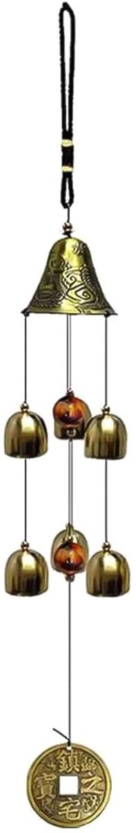 Dailygoods- Windgong Duurzaam - Tuindecoratie Buiten - Wanddecoratie - Geluid - Balkon - Terras - Compact Formaat