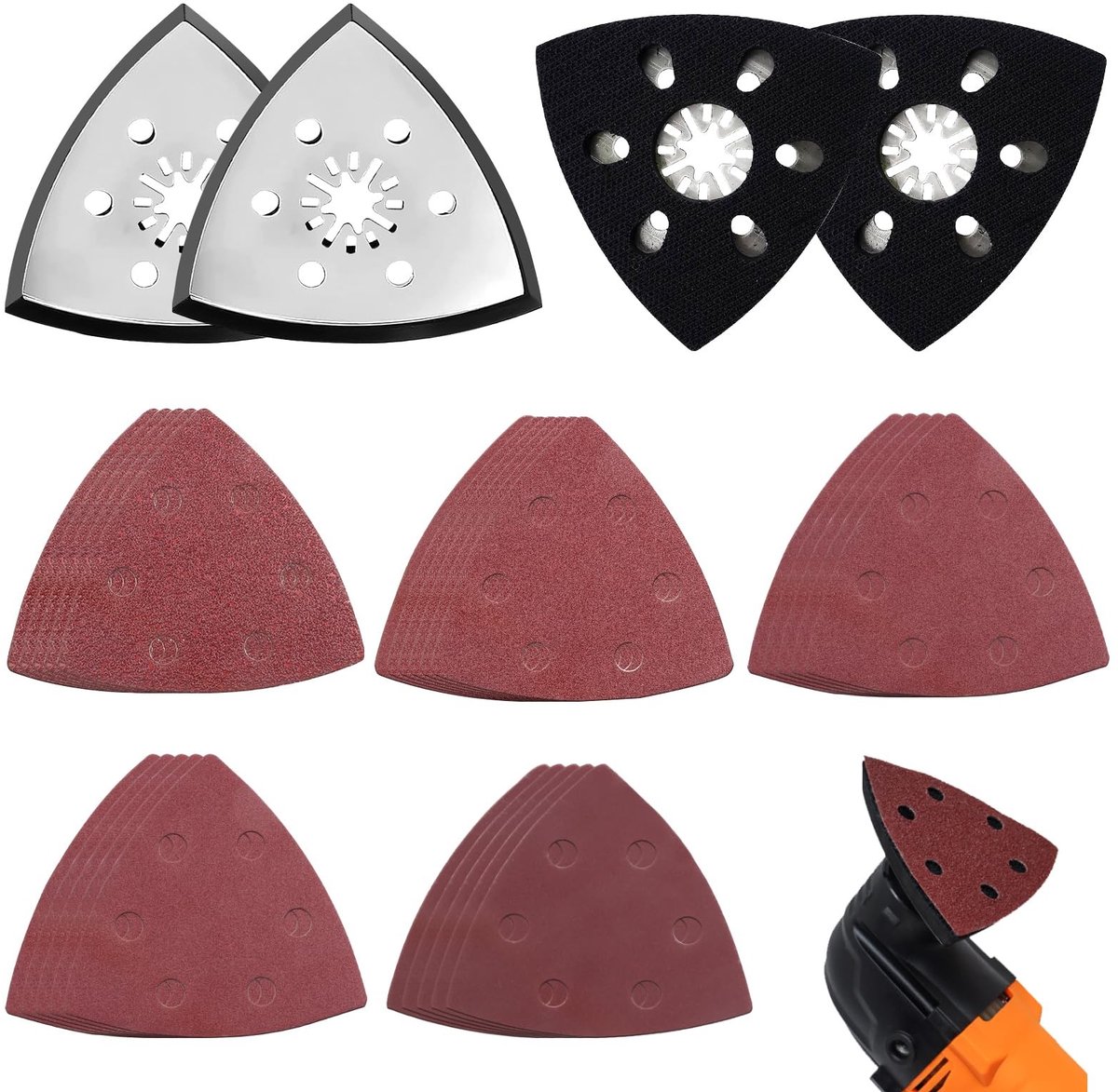 Dailygoods - 29 Stuks Multitool Schuuropzetstuk - Universeel voor Delta-Schuurmachines