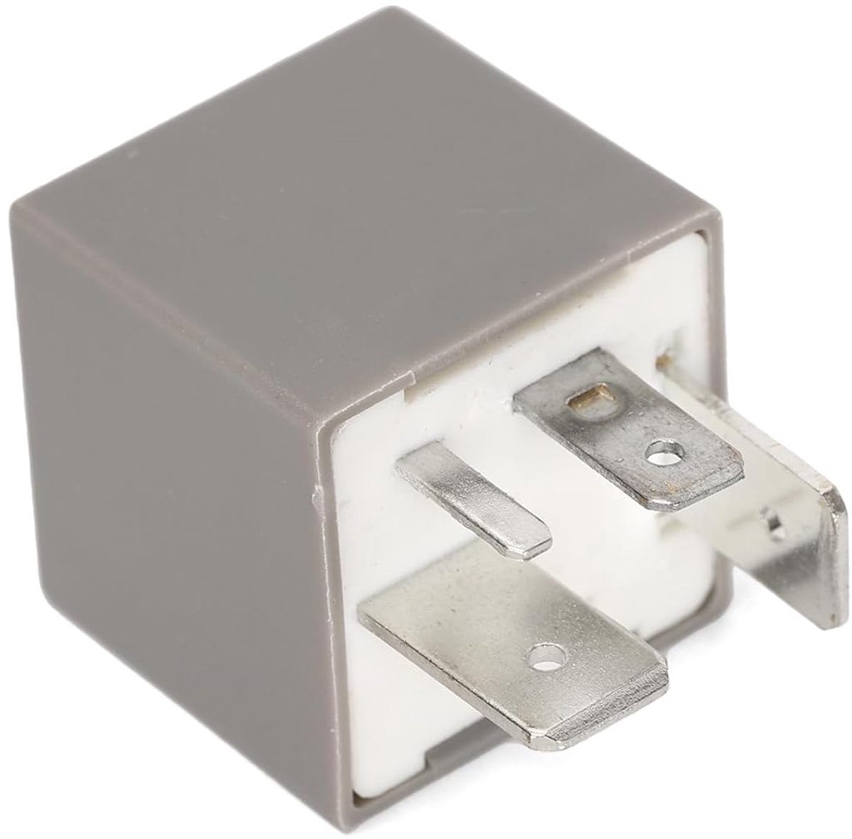 Autorelais - Startrelais - Brandstofpomp Regelen - 12V 4 Pins - 40 Ampère - Grijs