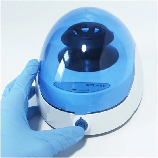 Laboratoriumcentrifuge - Mini centrifuge - Laboratoriumwerk - Stille technologie - 6000 tpm - Wit — afbeelding 3