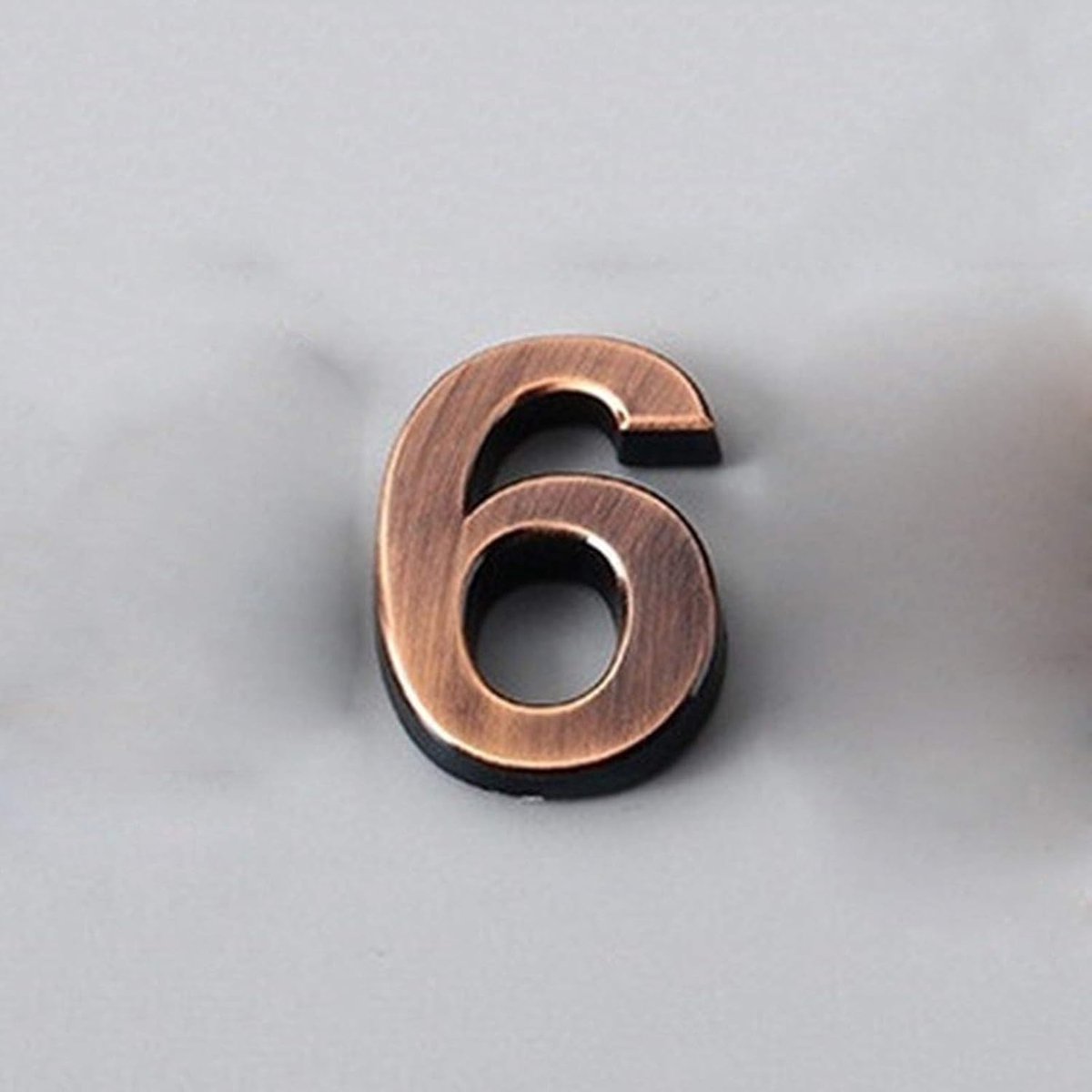 Huisnummer - Deurcijfer Metaal - Huis Herkenning - Anti-roest Afwerking - 5 cm - Brons