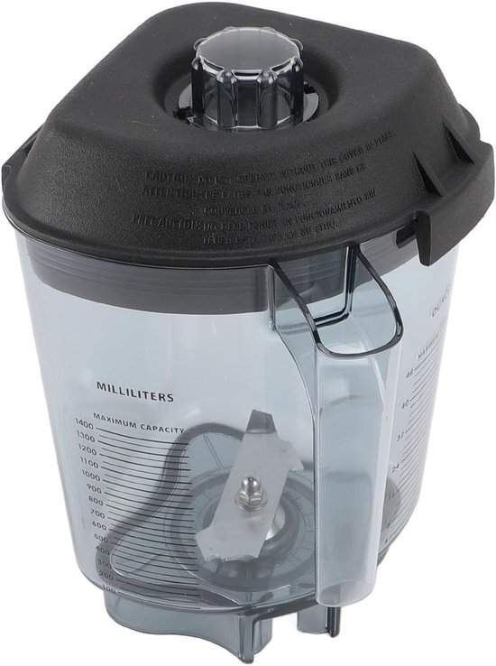 Blenderkan Vervanging - Mengbeker - Keukenbereiding - Driehoekig Ontwerp - 48 Oz Capaciteit - Transparant — afbeelding 4