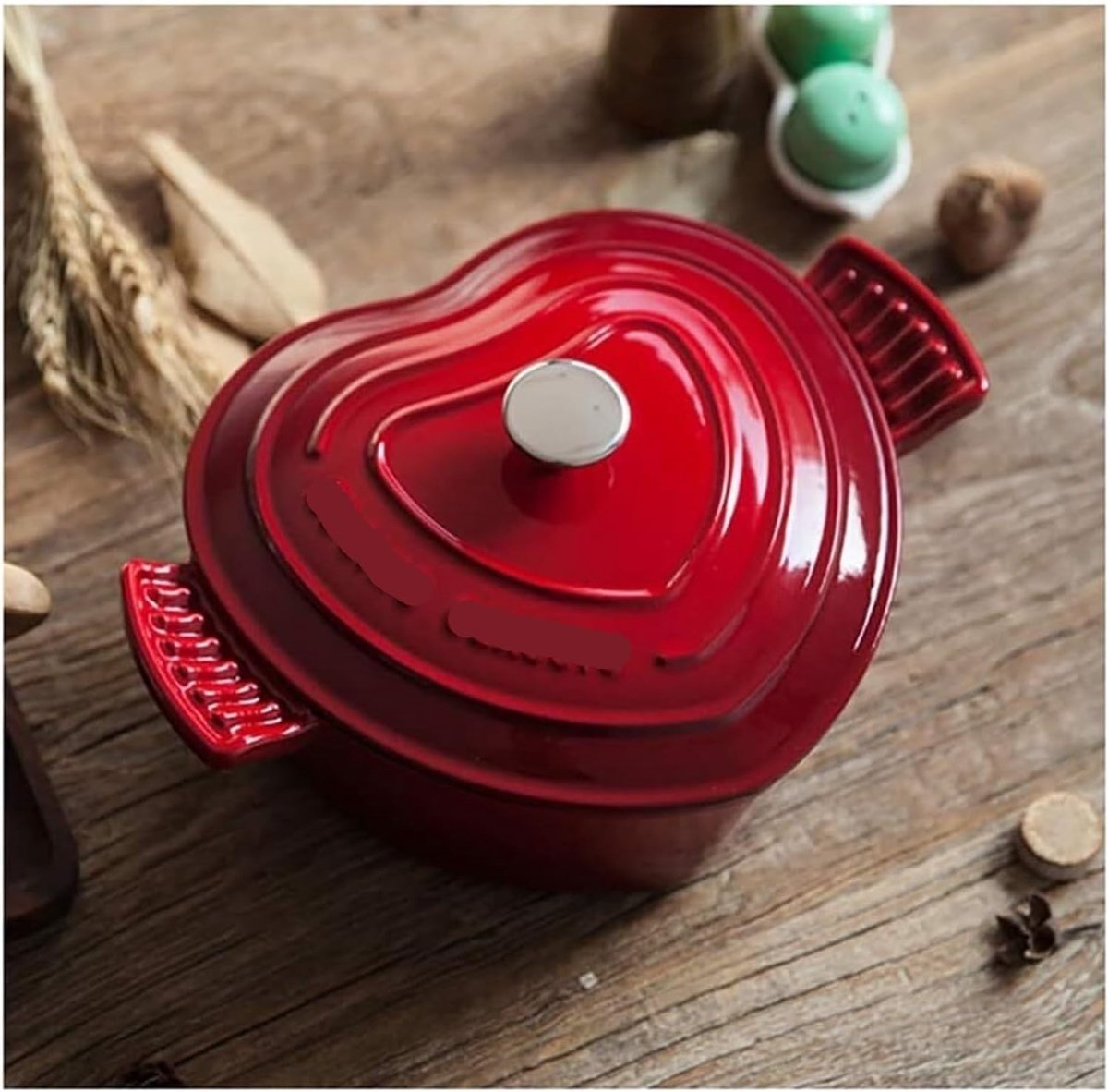 Ondiepe braadpan Gietijzeren pan Stoofschotels maken Gladde emaille coating 4L capaciteit Zwart