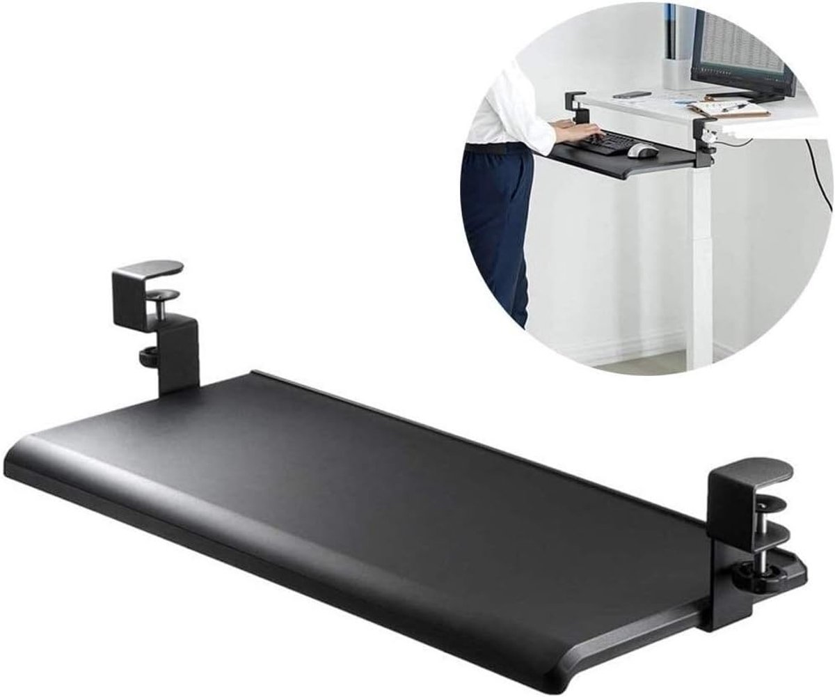 Toetsenbord Lade - Bureau Extender - Ergonomisch Werken - Klem-op Montage - 51 of 70 cm - Zwart