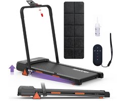 Stryde X1 Loopband Inklapbaar met Helling 10% – 12 snelheden – Walking Pad 1-8 km/u – Wandelband voor Thuis – Loopband met hellingfunctie – Treadmill – Incl. Schokmat – Hendriqs®