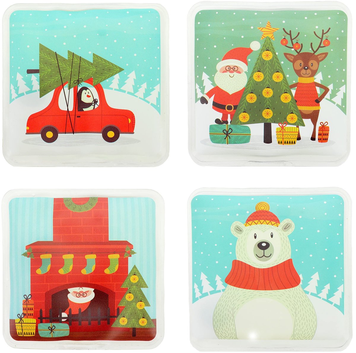 NTH products- Handwarmers Oplaadbaar - Herbruikbare Handwarmers - Set van 4 - Huidvriendelijke Hoes - Tot 55 °C Warmte - Perfect voor Koude Dagen - Zakwarmers