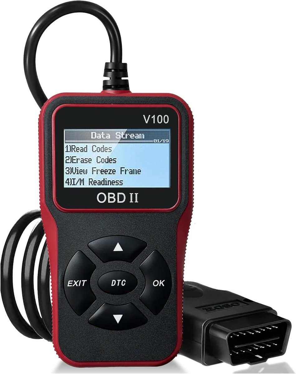 Autodiagnose Scanner - OBD2 Codelezer - Foutcodes Lezen - Universele Compatibiliteit - Digitaal Display - Zwart