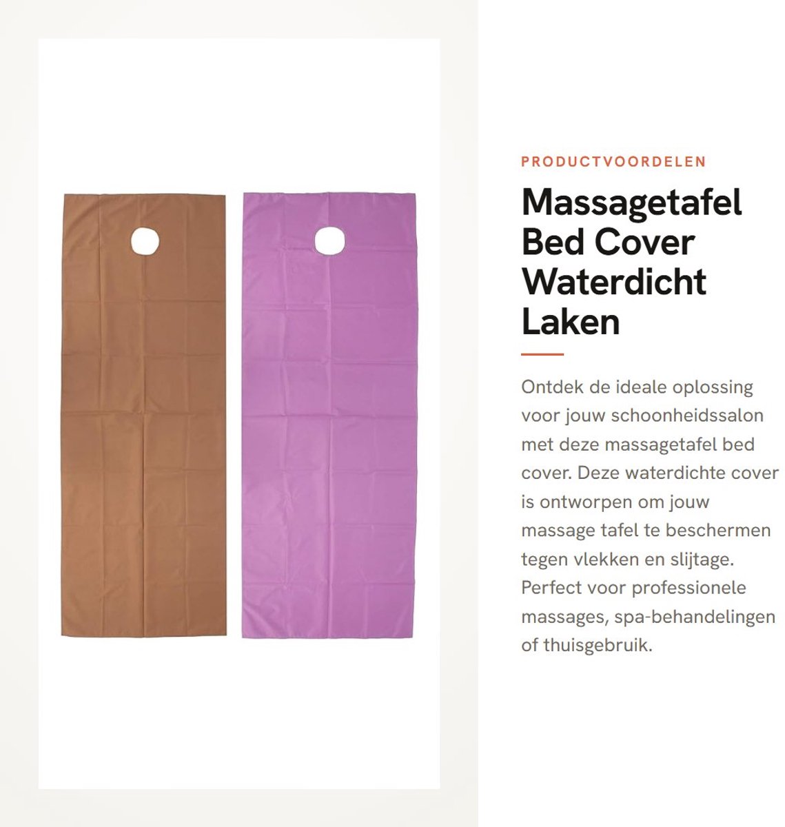 Dailygoods- Massagetafel Hoes - Waterdicht - Beschermend - 75 X 200 Cm - Geschikt voor Schoonheidssalon - Hoge Kwaliteit - Massagetafelbed