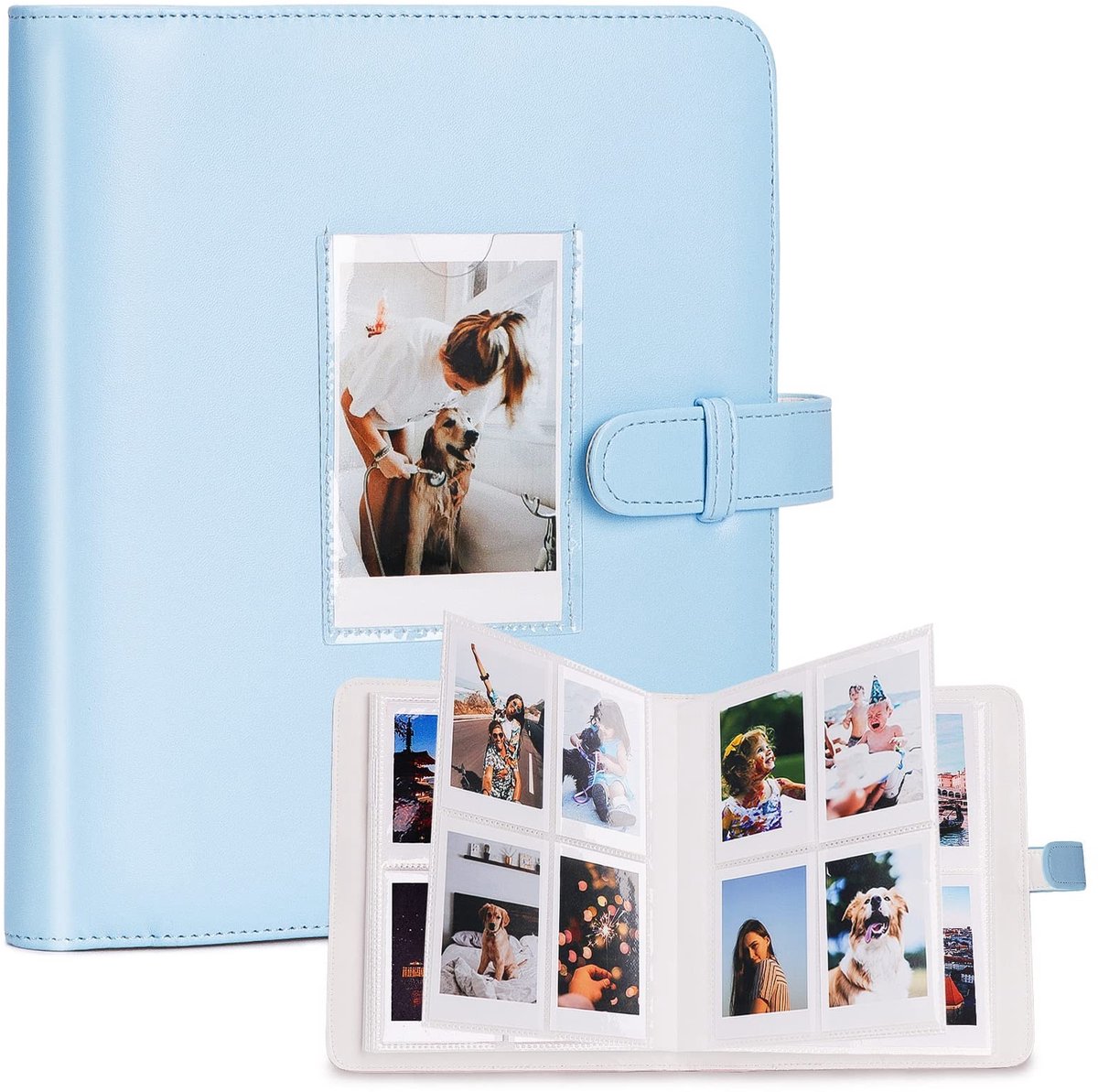 Dailygoods- Fotoalbum Stijlvol Met 272+1 Tas - Compatibel Met Fujifilm Instax Mini 11/90/70/50S - Fotoalbum Voor 3 Inch Film - Cadeau Voor Verjaardagen/Jubilea - Bescherming En Orde - Fotoboek
