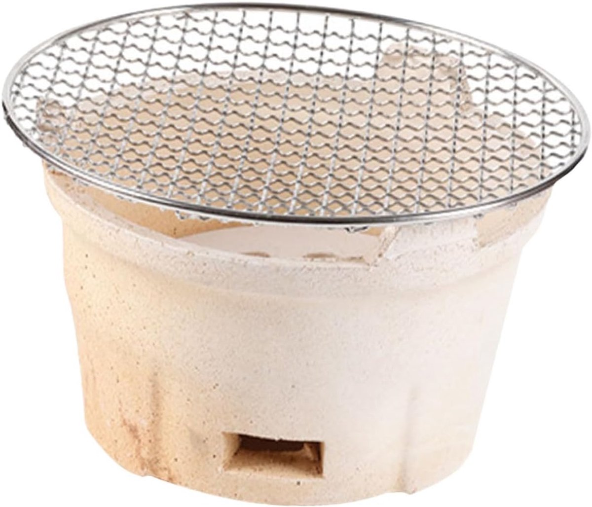 Draagbare mini grill - Kleine houtskoolkachel - Buiten koken - Veelzijdig en compact - Compact formaat - Verschillende kleuren