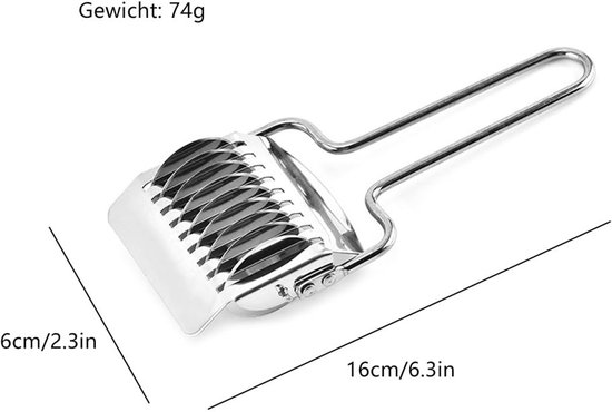 Deegsnijder van roestvrij staalHandmatige noedelmakerHandmatige noedelmachineKeukengereedschap Geschikt voor het maken van pasta 1Item van Merkloos — afbeelding 3