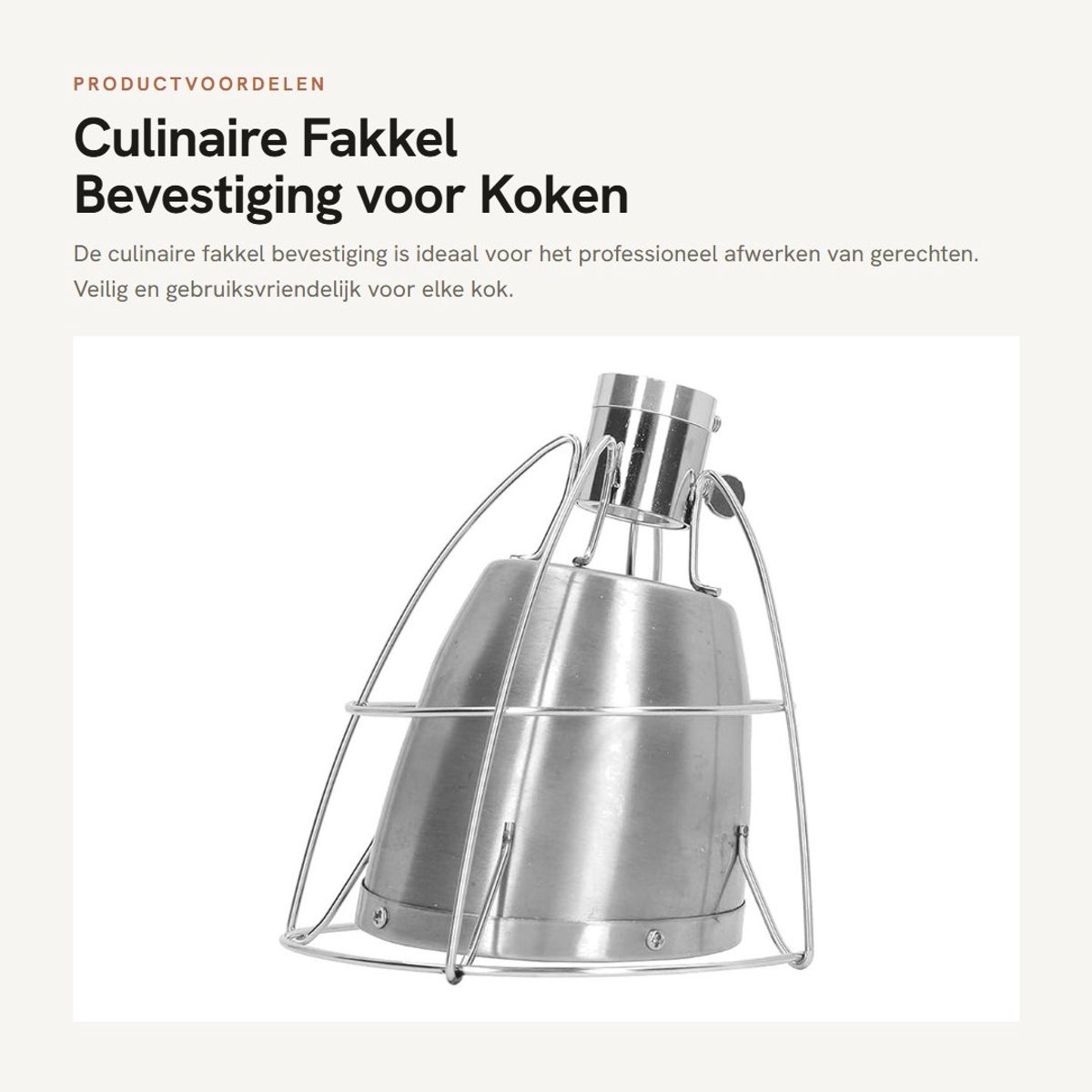 Dailygoods- Kookfakkel - Rookvrij - Roestvrij Stalen Vlammenwerper - Dubbel Baking Grid - Veilig Versneld - Maximale Warmteoutput - Branders