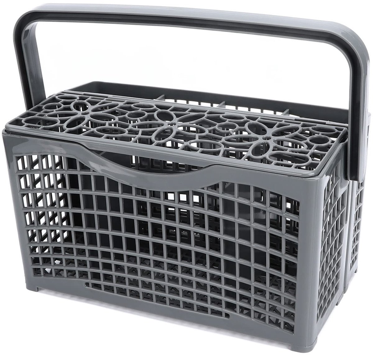 Dailygoods- Bestekmand Grote Capaciteit - Vaatwasser Bestekmand - Universele Vervangende Mand - 7 Vakken - 23.1x13.1x13.4 Cm - Geschikt voor de meeste Vaatwassers