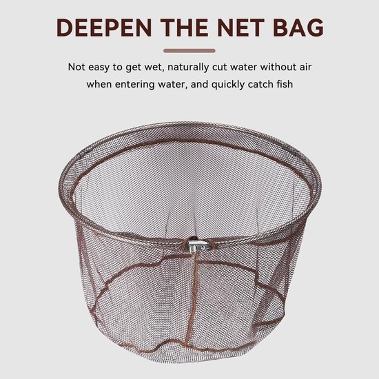 Dailygoods - Opvouwbaar Schepnet voor Vissen - Perfect voor Garnalen en Rivierkreeften van Dailygoods — afbeelding 3