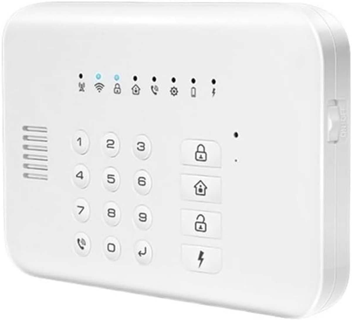 Smart Home Alarmsysteem - Beveiligingssysteem Huis - Huisbeveiliging - Spraakopdracht Bediening - 22.86 x 12.7 x 12.7 cm - Wit