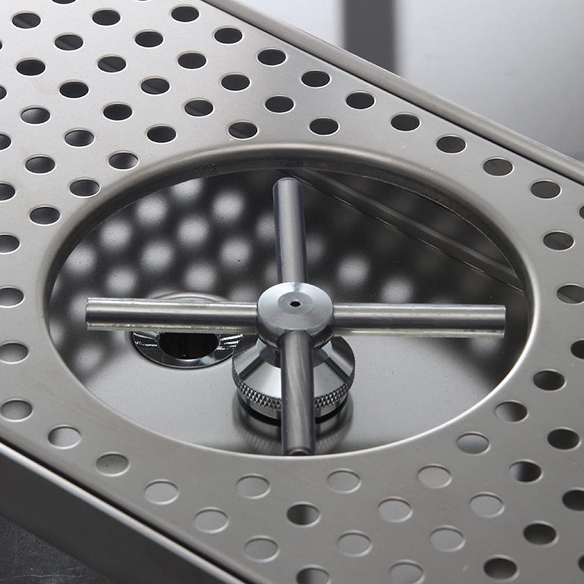 Glas Spoeler - Bekerreiniger Flessenreiniger - Snel Bekers Reinigen - Automatische Watersproeiers - 1-4 inch Diameter - Zilver