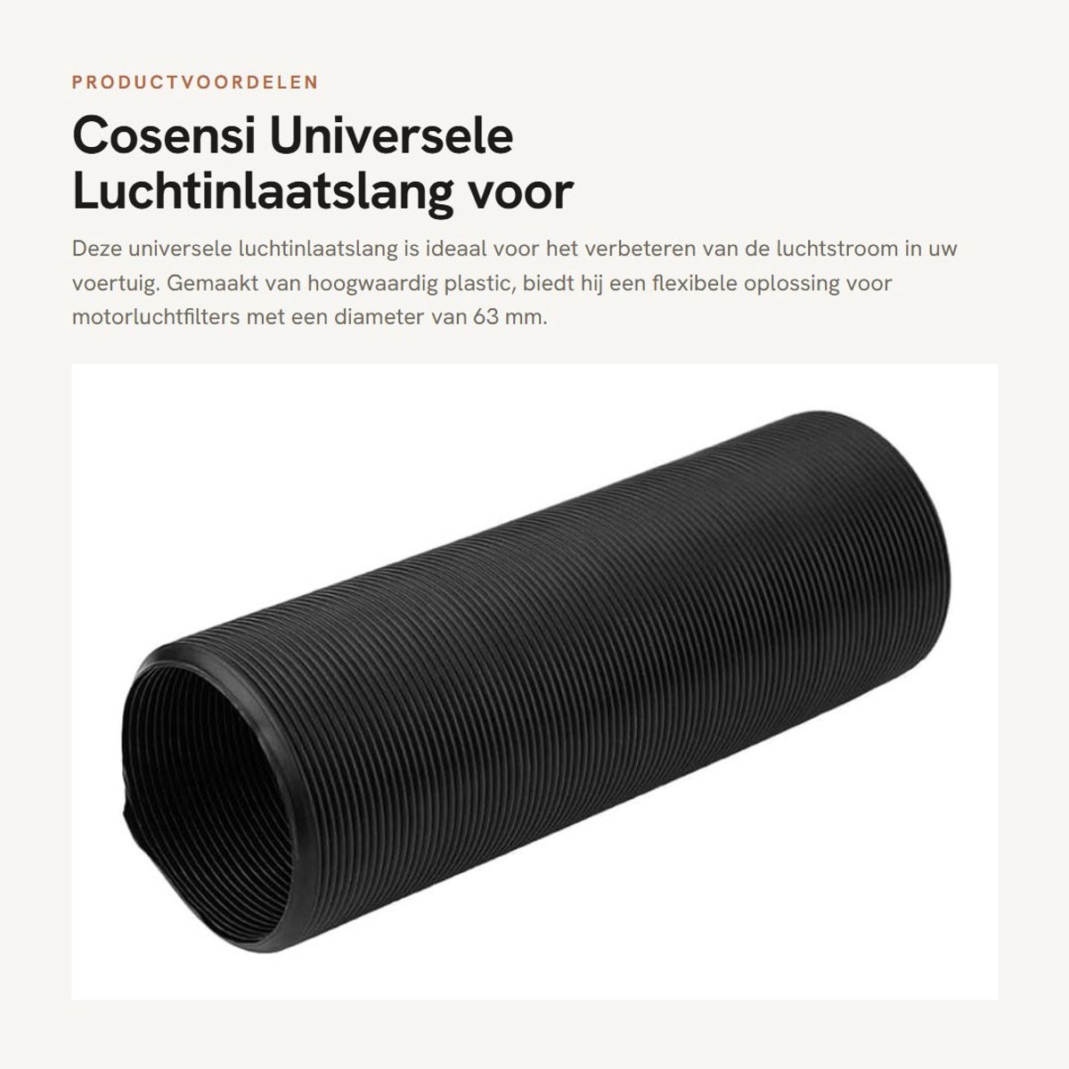 Hoogwaardige luchtinlaatslang dailygoods塑料制成