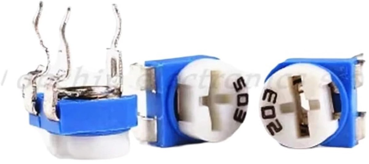 Variabele Trimmers - Potentiometers Trimpots - Elektronica Aanpassen - Diverse Weerstanden - 20 Stuks - Zilverkleurig