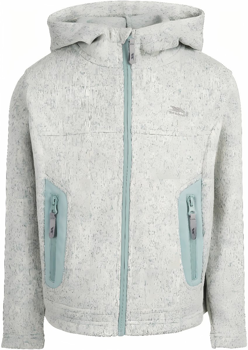 Trespass kinderfleecejas Donny Unisex kinderfleece At300 Mist-9/10 Turquoise