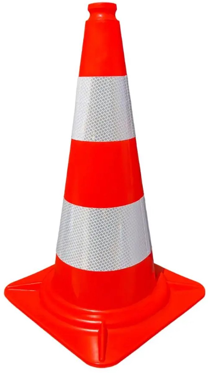 Ri-Traffic basic verkeerskegel - reflectieklasse 1 | 50 cm | 1 stuk