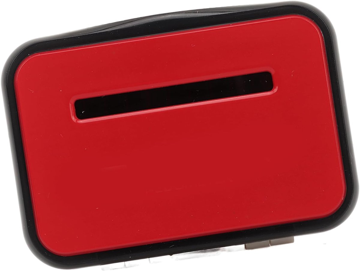Eenvoudige Stappenteller - Loopmeter Clip - Dagelijkse Beweging - Dubbele Energiebron - 8 x 7 x 4 cm - Rood