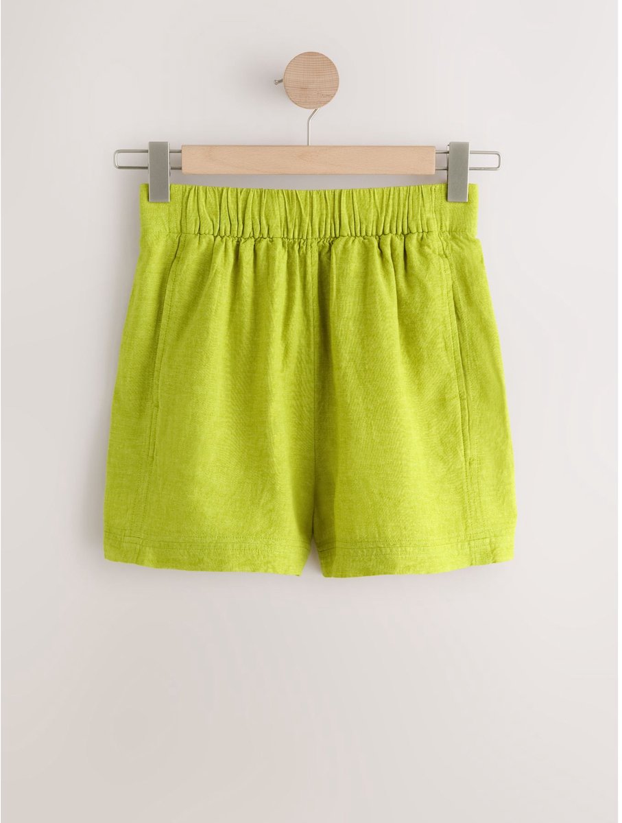Next - Dames - short van linnenmix - Groen