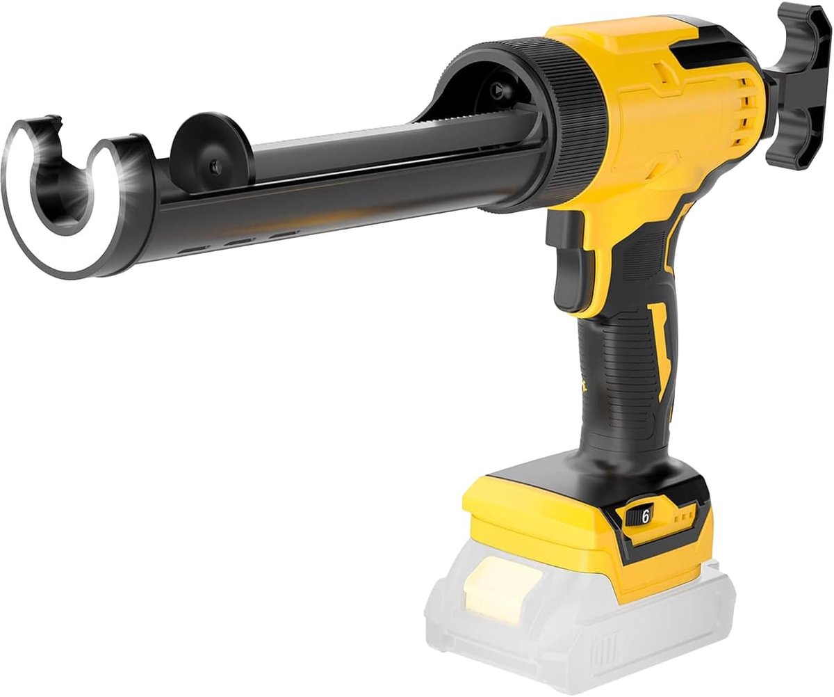 Draadloos Kitpistool - Kitspuit Lijmpistool - Efficiënt Afdichten - Instelbare Snelheid - 300ml Cartridge - Zwart