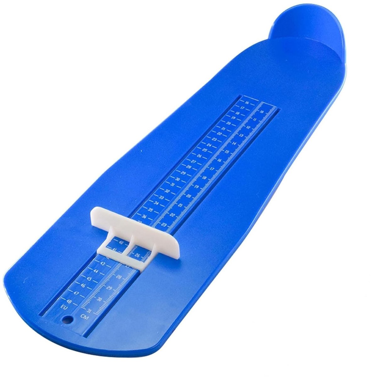 Dailygoods- Voetmeter EU15-48 - Schoenmaat Meter - Meetinstrument voor Voeten - Voor Kinderen en Volwassenen - Blauw - Meetbereik 9-31 cm - Schoenmaatmeter
