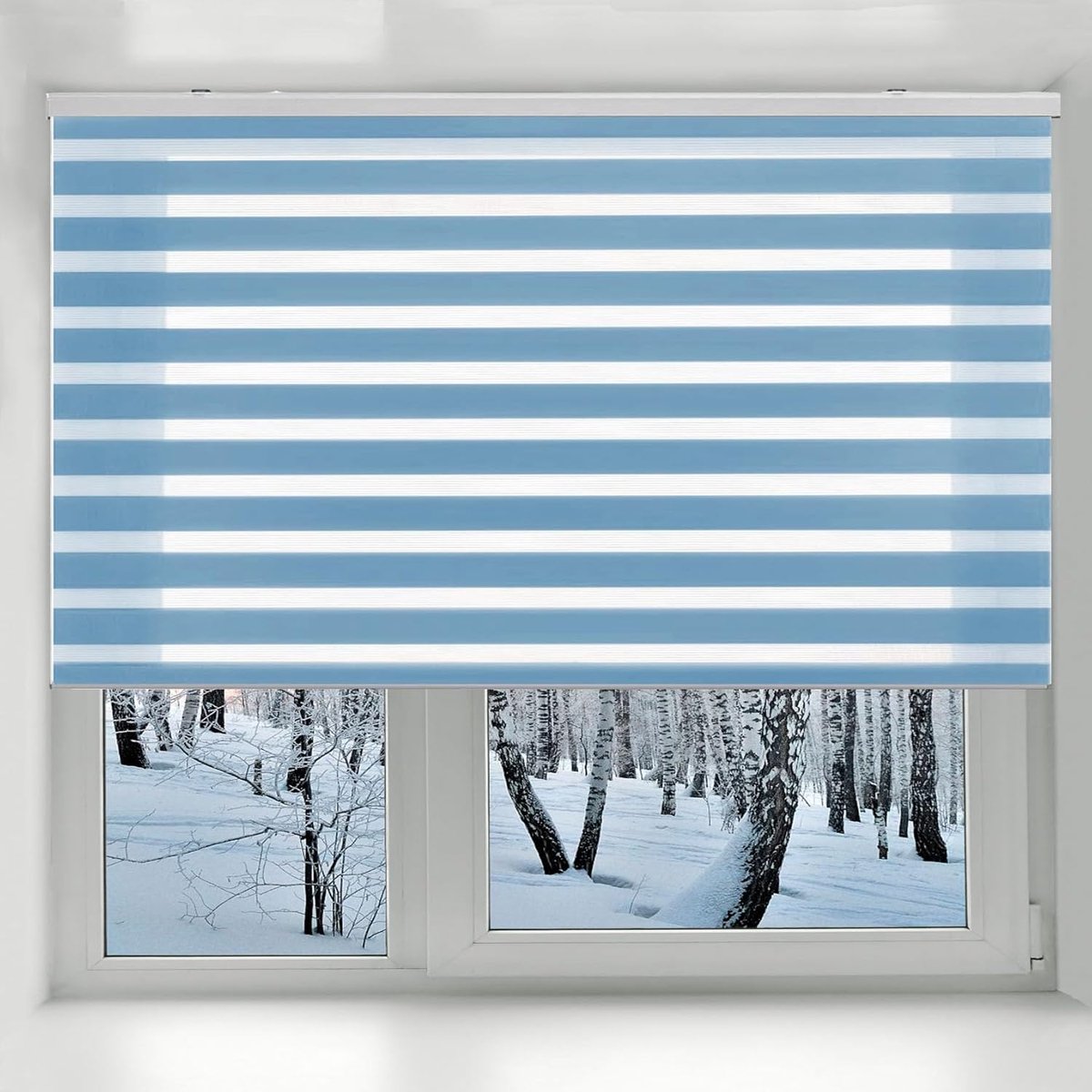 Jaloezieën - Vensterdecoratie - Privacy en Licht - Stof- en Vlekbestendig - 40 x 160 cm - Blauw