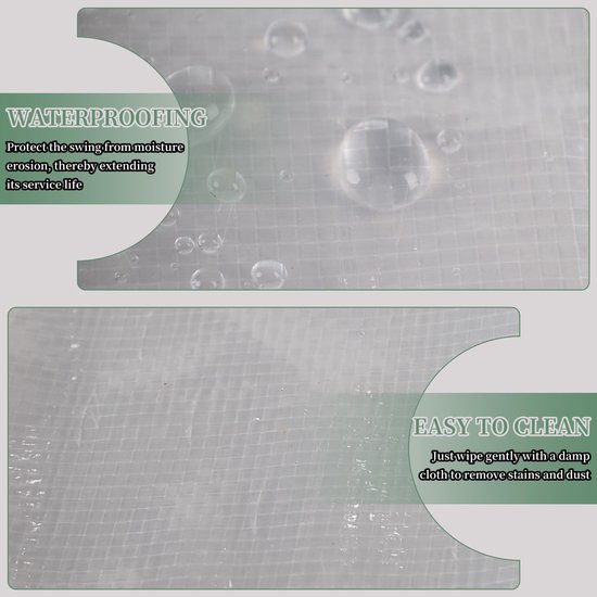 Waterafstotend materiaal met druppels, eenvoudig te reinigen met een vochtige doek voor langdurige bescherming.