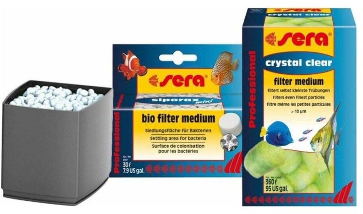 Sera Scaper Cube filtermedia-set voor uitbreiding van aquarium binnenfilter