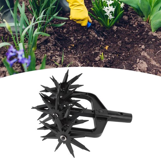 Dailygoods- Cultivator Roterende Tuingrondverticuteermachine - Draagbare Handfrees - Lichtgewicht - 6 Versnellingen - 2 Montagemogelijkheden - ABS Materiaal - Tuingereedschap van Dailygoods — afbeelding 2