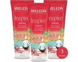 Weleda Granaatappel Inspire Douchecrème - 3 x 200ml - - Geur Van Sinaasappel, Sandelhout & Neroli - Reinigt Mild & Droogt De Huid Niet Uit - 100% Natuurlijke Ingrediënten - 600 ml