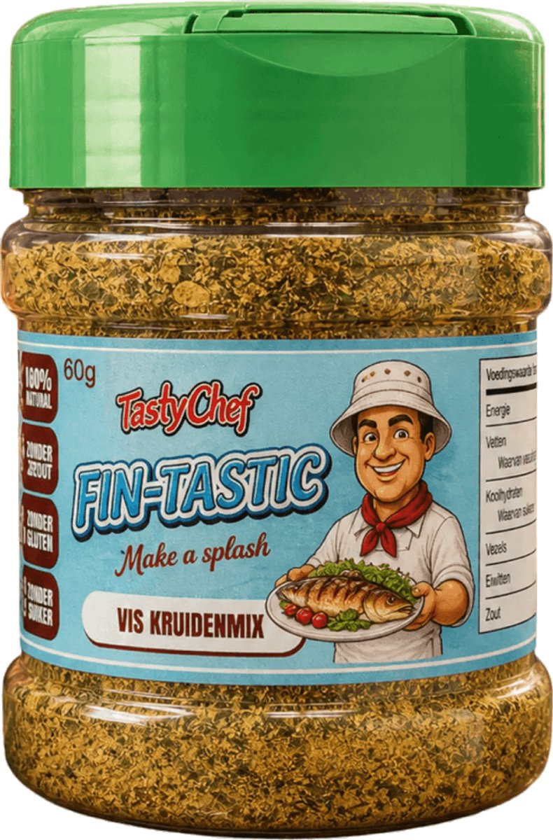 TastyChef Fin-Tastic - Vis Kruidenmix voor zalm, garnalen & vis