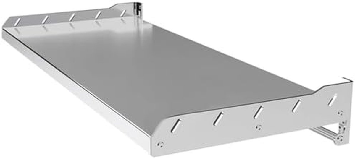 Magnetronrek Wandmontage Keukenrek Oven Keuken Opbergen Roestvrij Staal 80 Pond Capaciteit Zilverkleurig