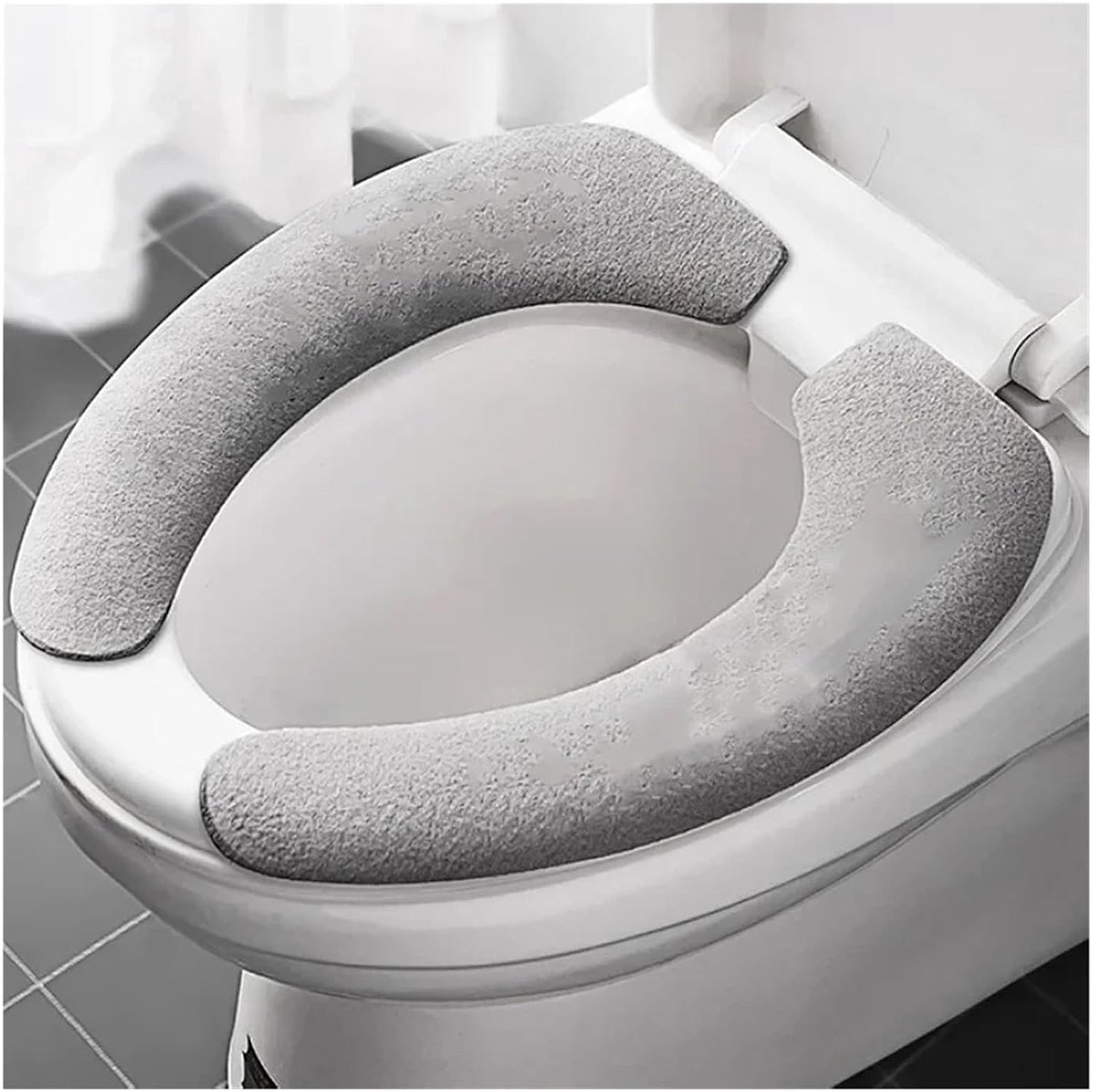 WC-brilhoes - Toiletzitting deksel - Badkamer Comfort - Spatwaterdicht - 2 paar - Grijs
